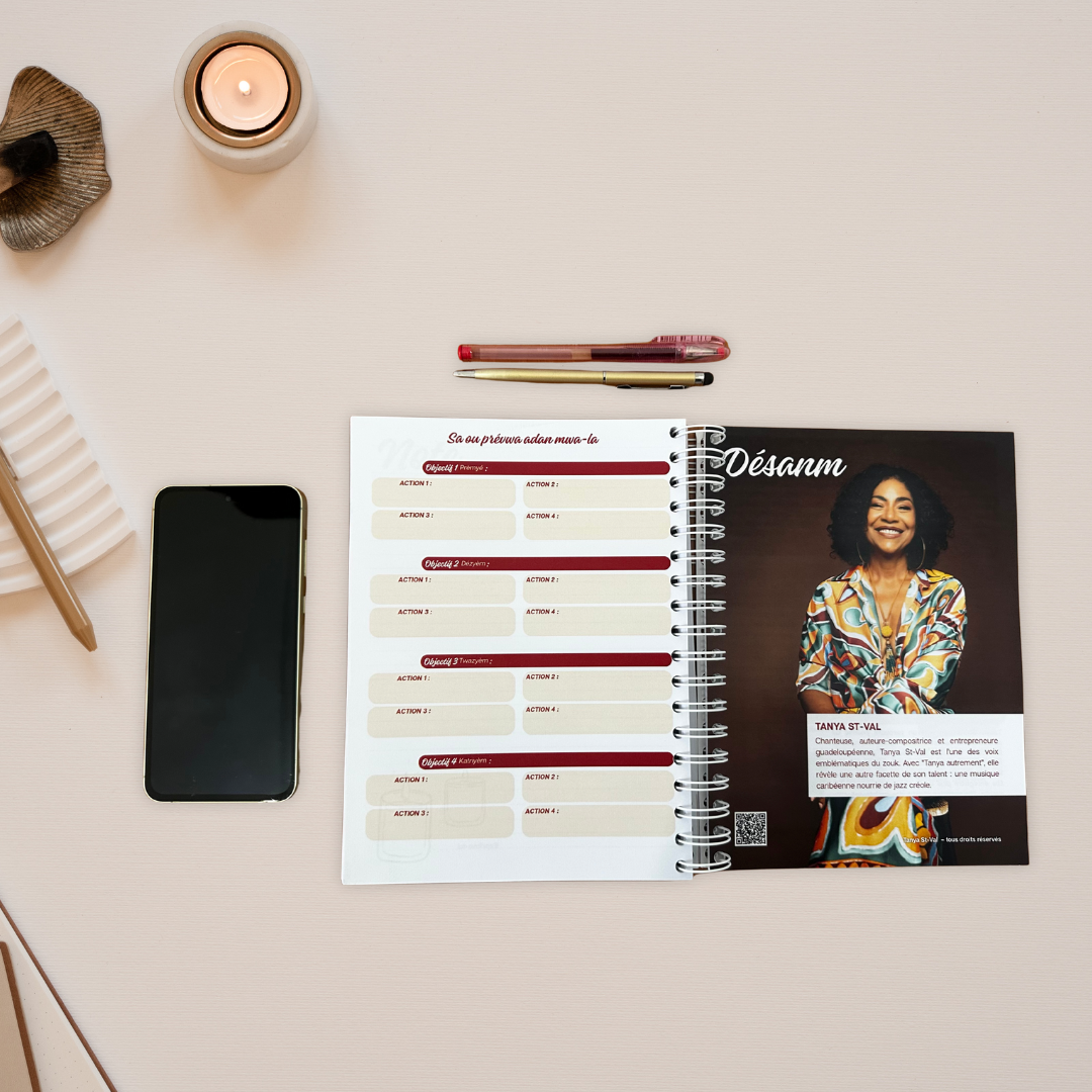 Pack Agenda et Planner Pakome les autres 2026 - Edition Fanm vayan