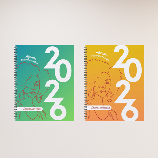 Pack Agenda et Planner Pakome les autres 2026 - Edition Fanm vayan